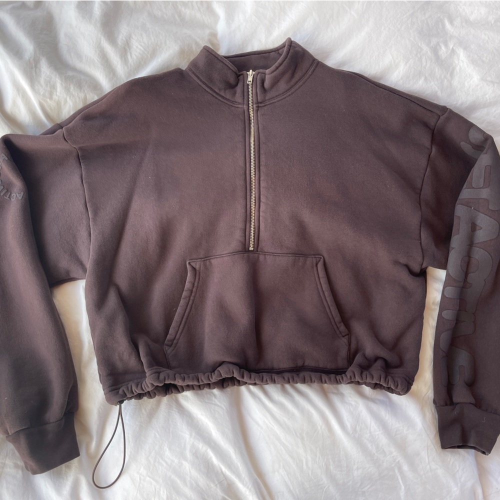 Setactive Espresso Half Zip Size M - image 5
